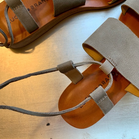 LUCKY BRAND Hadesha sandals green leather - Picture 5 of 11